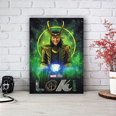 Quadro/Placa Decorativa Loki - Marvel