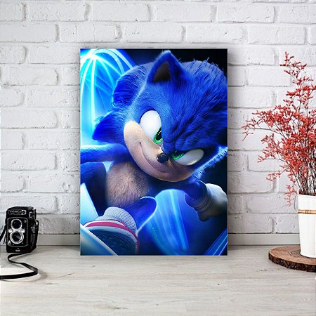 Placa Decorativa Sonic - Filme Sonic