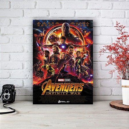 Placa Decorativa Avengers - Vingadores