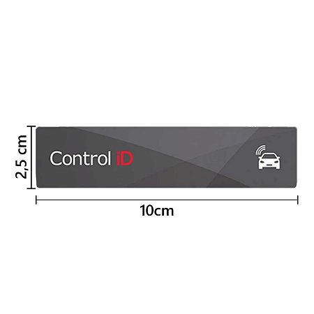 Tag Etiqueta Veicular para Controlador de Acesso iDUHF Control iD
