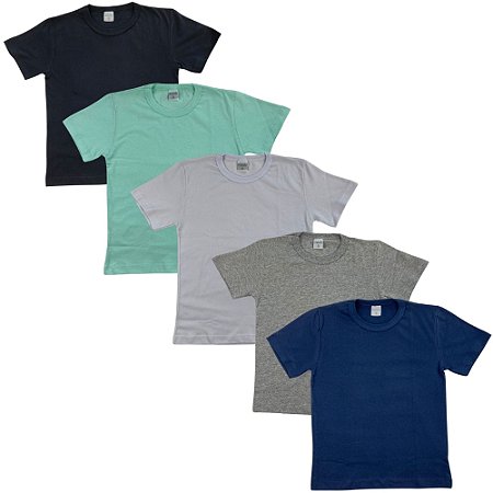 Kit 20 Camisetas Masculinas do 3 ao 8 - Moob