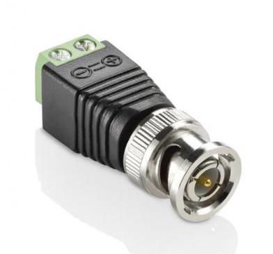 Conector BNC MACHO com BORNE para CFTV