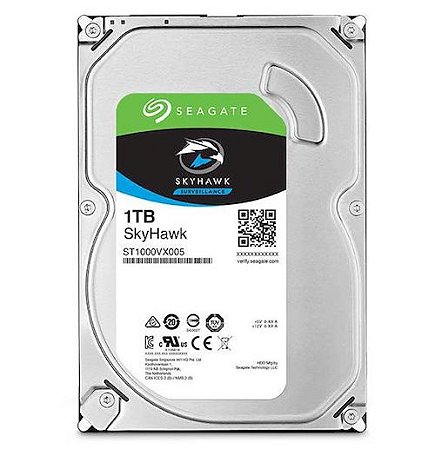 Disco Rígido (HD) - 1TB - Seagate SkyHawk (p/ CFTV)