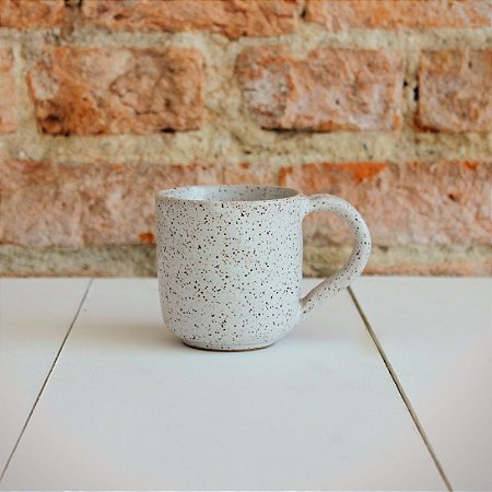 Caneca Cerâmica Branca Blanc