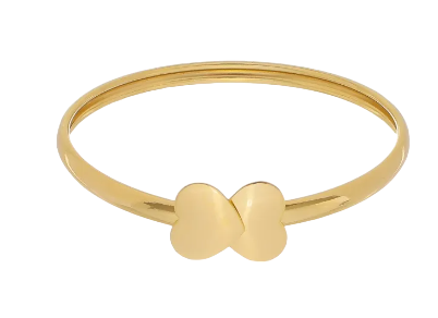 Bracelete Coração Banhado a Ouro