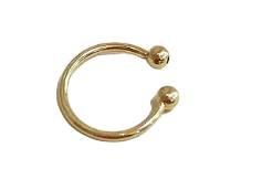 Piercing Fake Liso com Bolinha nas Pontas