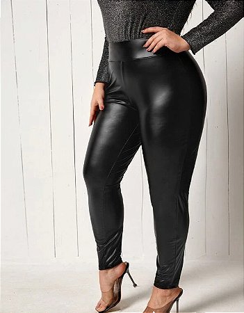 Kit 2 Calças Legging em Cirre Plus Size Fitness G1 G2 G3 e G4 - WOLFOX