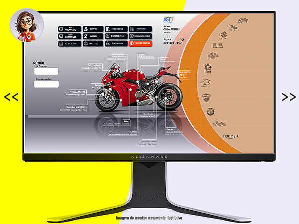 Licença de Software para Oficina de Motos