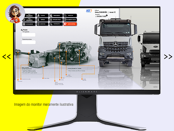 Licença de Software para Oficina de Caminhões