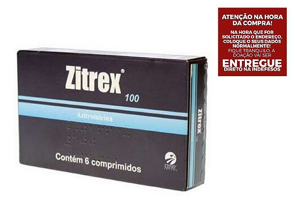 Zitrex 100mg Cepav 6 Unidades