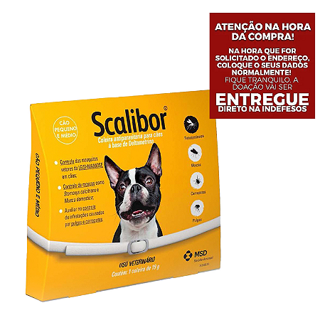 Coleira Antiparasitas Scalibor MSD tamanho M