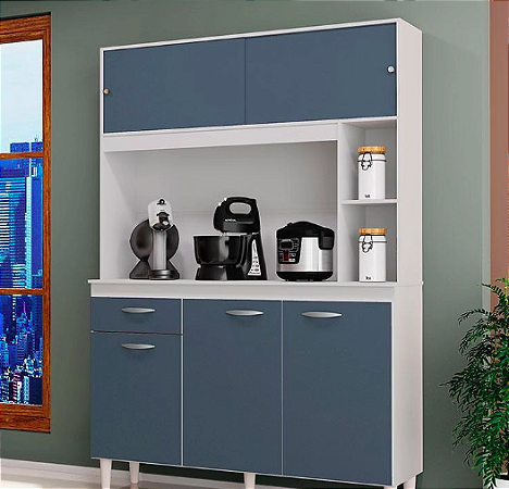 Kit Cozinha Compacto com Portas de Correr