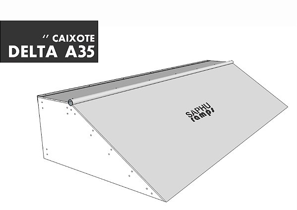 CAIXOTE "DELTA A35" (Coping / Cantoneira) Obstáculo Street