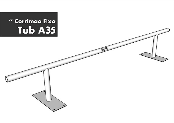 CORRIMÃO Metal Fixo "TUB A35" (Tubolar) Obstáculo Street