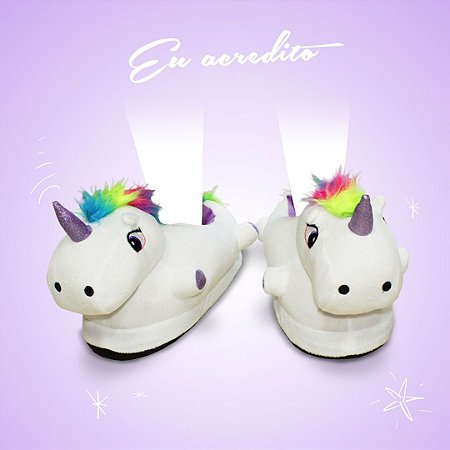 Pantufa Unicórnio 3D