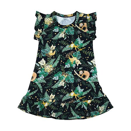 Vestido BioBaby Kids Animais Aquarelados