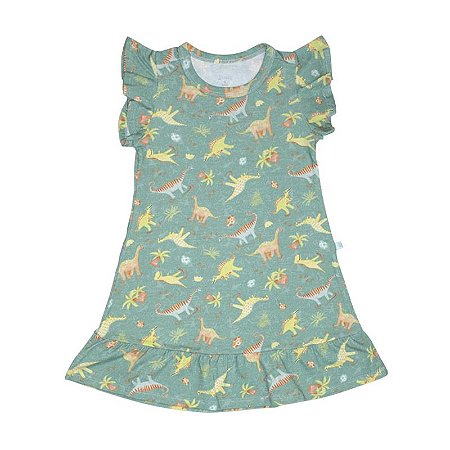 Vestido BioBaby Kids Dinos do Brasil