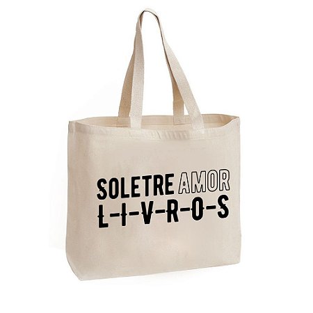 Ecobag - Soletre Amor = L-I-V-R-O-S