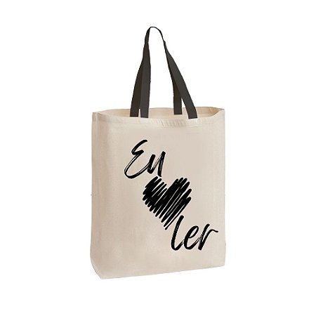 Ecobag - Eu amo ler <3