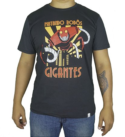 Camiseta Clássica - Matando Robôs Gigantes