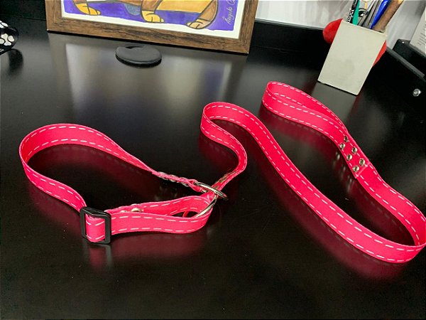 Guia para Cachorro Satin Control Rosa Pink LuckyPet