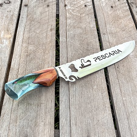 Faca DU INTERIOR Pescaria 10" Cabo em Resina