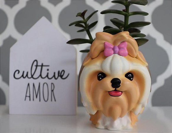 Vasinho 3D para Decoração Cachorro - Shitzu