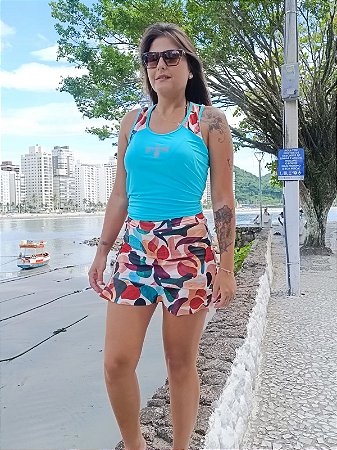Regata Feminina Beach Tennis Estampa Organic