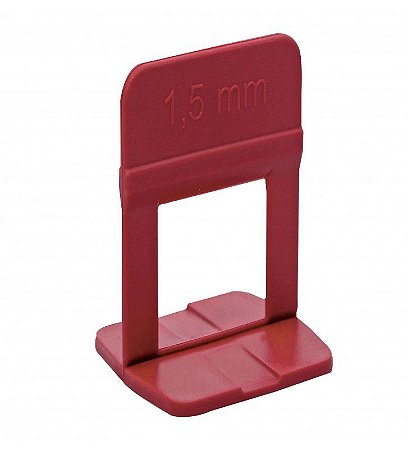Espaçador de 1,5mm Vermelho p/ Nivelamento de Piso com 100 Peças Slim - Cortag