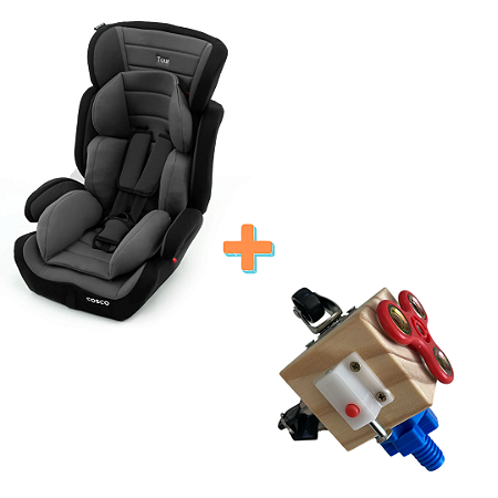 Cadeira para automóvel + cubo sensorial