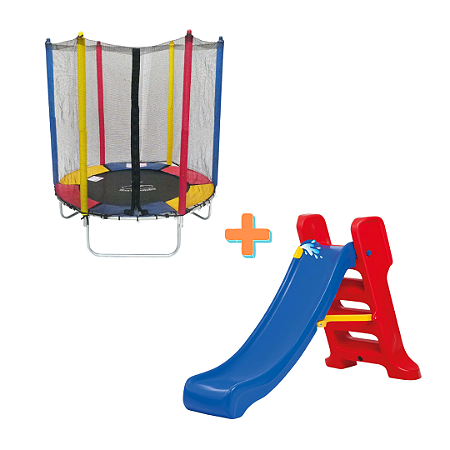 Escorregador + pula pula 1,40cm