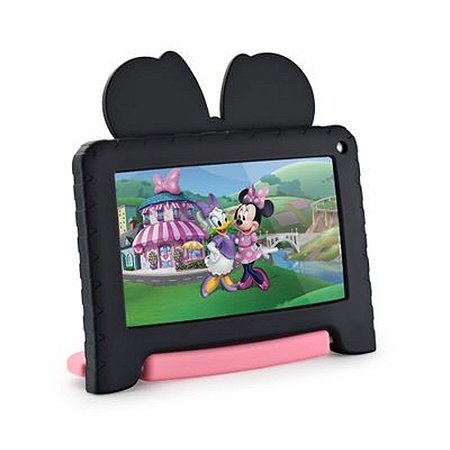 Tablet Minnie Tela 7"" 32Gb Android 11 Go Edition Com Controle Parental Preto E Rosa Nb368 [F018]