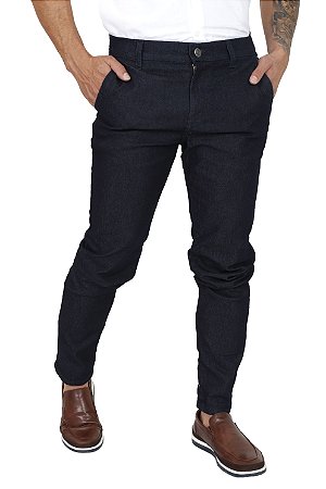 Calça Masculina - Skinny Alfaiataria - Jeans Escuro