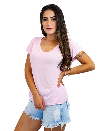 blusa feminina decotada