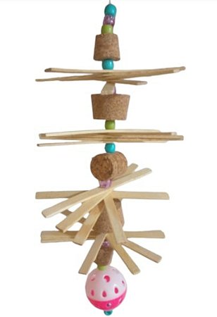 Brinquedo de Palito e Cortiça com Bola