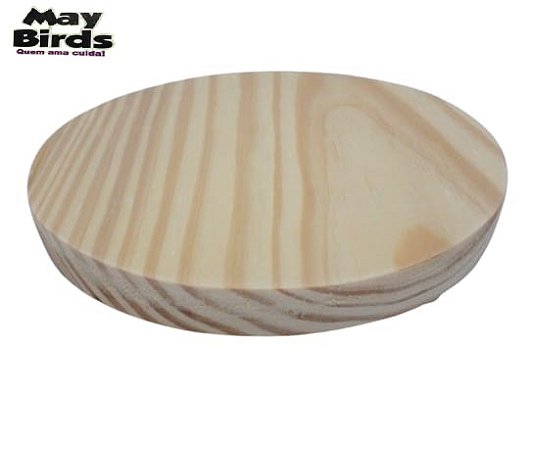 Suporte de Madeira Redondo para Vaso