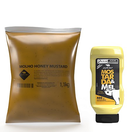 Molho Mostarda e Mel - Junior 400g e 1,1 Kg