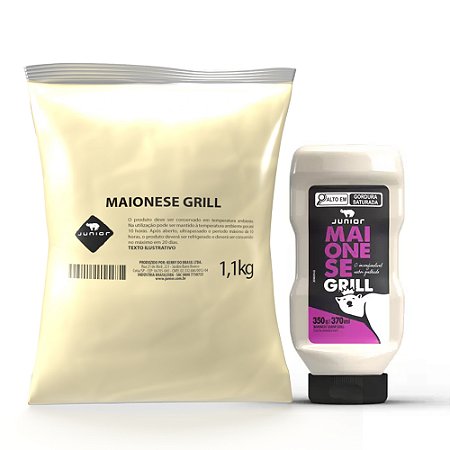 Maionese Grill - Junior 400g e 1,1Kg