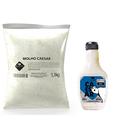 Molho Caesar de Salada - Junior 255g e 1,1Kg