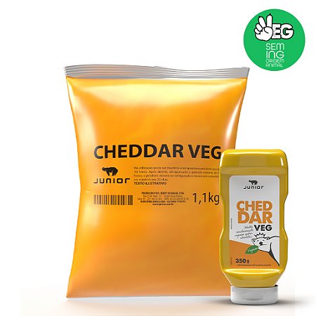 Cheddar Veg - Junior 350g e 1,1Kg