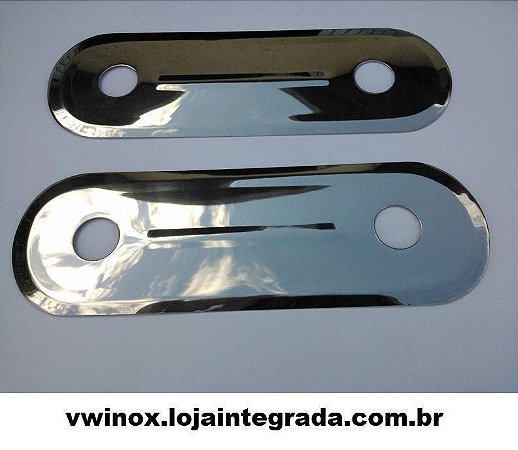 Espelho Maçaneta Interno Fusca Até 1977 Inox (par)