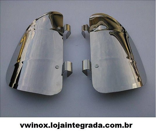 Defletor De Ar Ventarola Fusca Serve Em Todos Fusca Inox (Par)