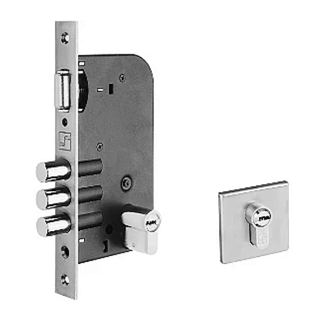 Fechadura Rolete 3 Pinos Reforçada Fortezza Chave Multiponto Cilindro 120mm