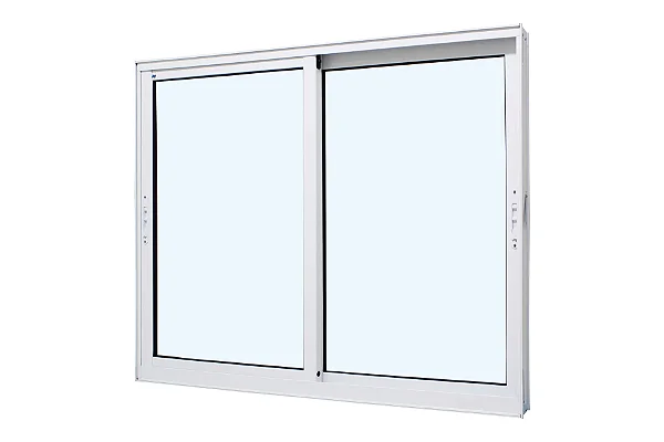 Vitro 2 Folhas Móveis sem Grade Linha Super 25 sem Grade Alumínio Branco - JAP Perfecta Max
