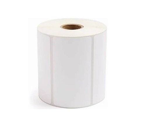 Etiqueta Adesiva Couche 80x40 mm Branca 1 coluna p/ Impressoras Código de Barras: ZEBRA, ARGOX, ELGIN
