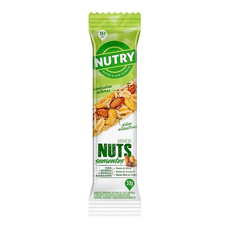 BARRA DE NUTS - NUTRY - SEMENTES - 30G