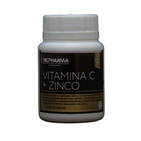 Vitamina C + Zinco 60 cápsulas Nicpharma