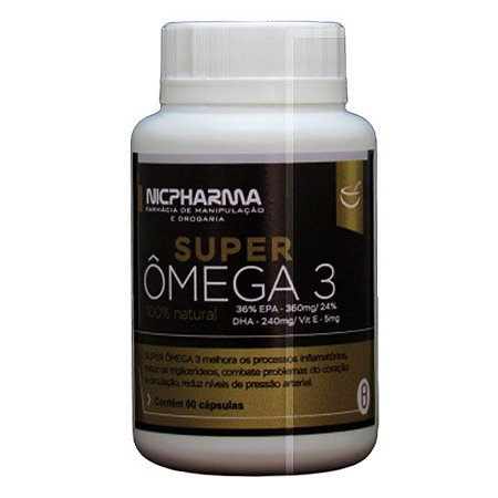 Super Omega 3 com Vit E 60cps Nicpharma