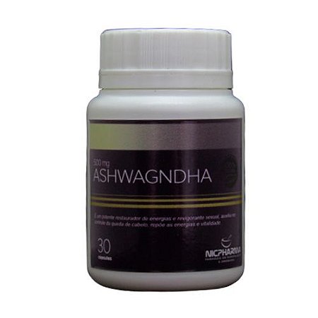 Ashwagandha 500mg 30 Cápsulas Nicpharma