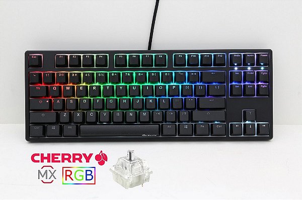 Teclado Mecânico Ducky Channel ONE 80% Switch Silver Iluminação RGB (DKON1687ST-PUSPDAAT1)